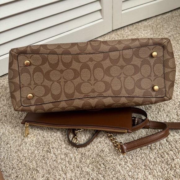 💕Beautiful💕 COACH Sage Series Crossbody monogram signature handbag purse - Picture 14 of 16